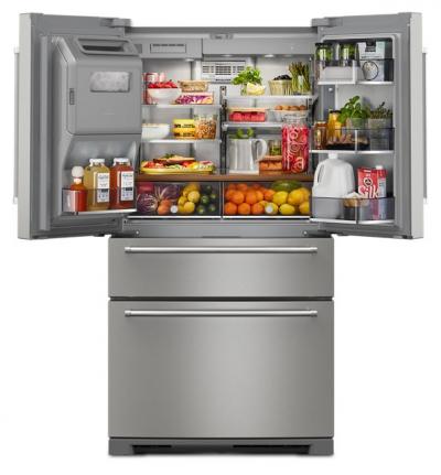 36" KitchenAid 26.2 Cu. Ft. FreeStanding French Door Refrigerator - KRMF536RPS