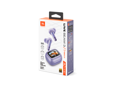 JBL Live Beam 3 True Wireless Noise-Cancelling Earbuds in Purple - JBLLIVEBEAM3PURAM