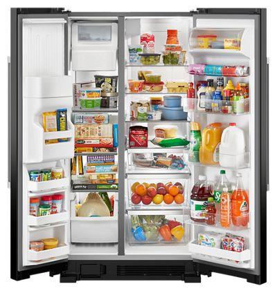 36" Maytag Side-by-Side Refrigerator 25 Cu. Ft. - MRSF4036PB