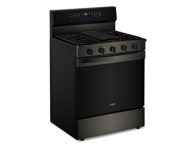 30" Whirlpool 5.3 Cu. Ft. Smart Gas Range with Air Cooking Technology  - WFGS7530RV