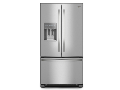 36" Whirlpool 25.2 Cu. Ft. French Door Bottom Mount Refrigerator - WRFF3436RZ