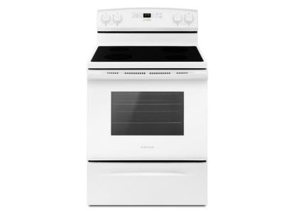 30" Amana Electric Range With Extra-Large Oven Window - YAER6303MFW