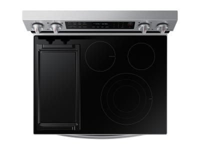 30" Samsung 6.3 Cu. Ft. Freestanding Electric Range With Air Fry And Wi-fi In Stainless Steel - NE63A6711SS