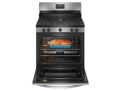 30" Frigidaire 5.1 Cu. Ft. Rear Control Gas Range - FCRG3052BS