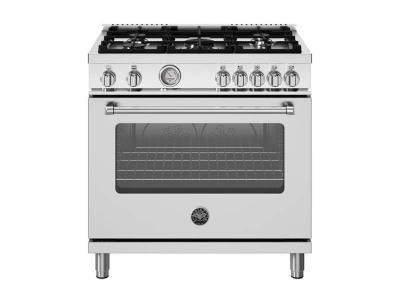 36" BERTAZZONI Master Series 5 Burners Gas Range - MAS365GASXV