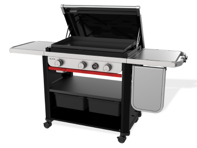 Weber Slate 30" Rust-Resistant Griddle with Extendable Side Table in Liquid Propane - 1500013