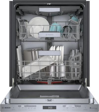 24" Bosch 800 Series Dishwasher Brushed steel anti-fingerprint - SHP78CP5N