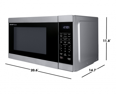 Sharp 1.1 cu. ft. Carousel Countertop Microwave Oven - SMC1162KSC