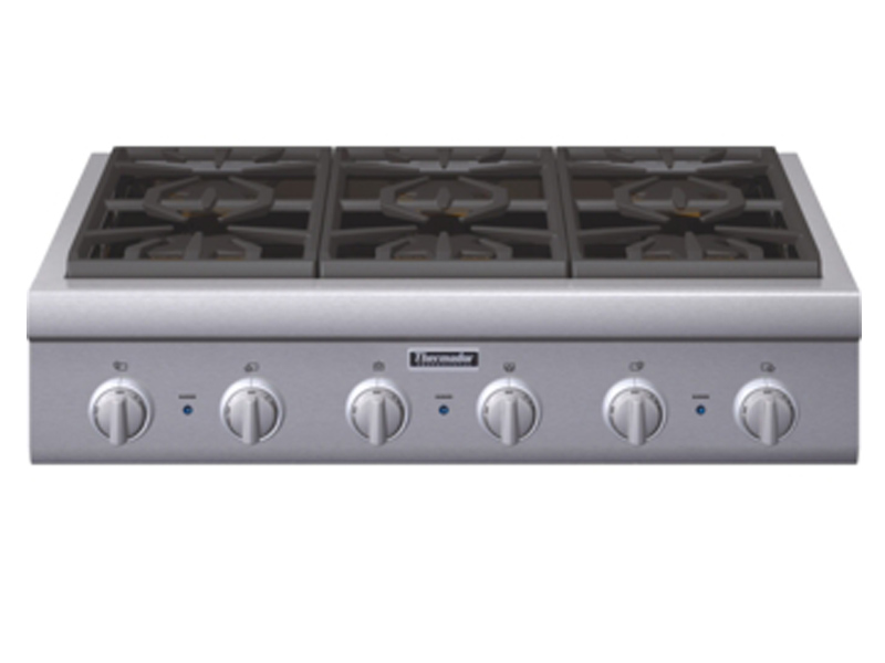 Thermador Professional 36 GAS Rangetop-Stainless Steel-PCG366W